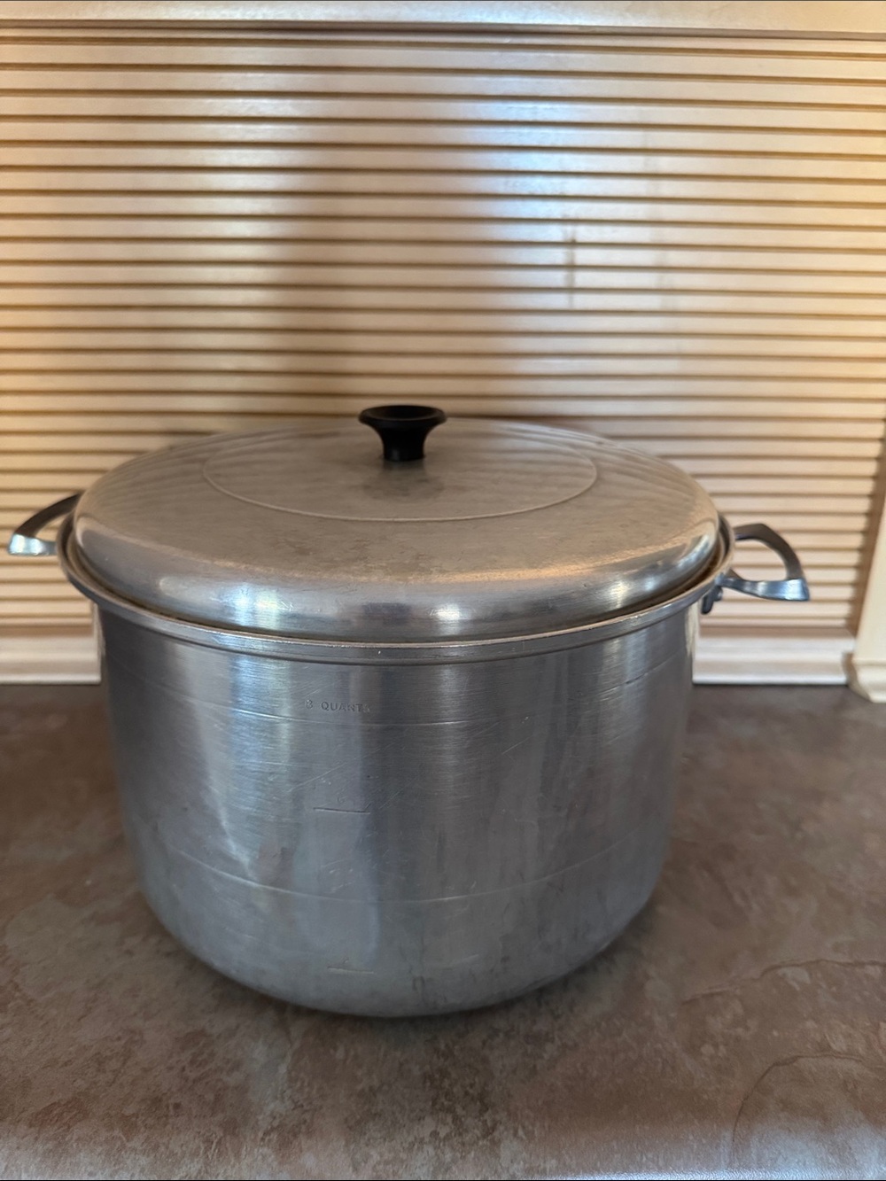 Vintage Aluminum Comet Stock Pot with Lid  8 quart